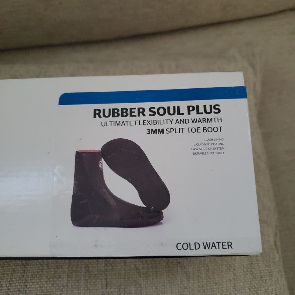 🌊 RIP CURL 🌊 NEW! Rubber Soul Plus 3MM Split Toe Surf Booties -[Size 6, Black] - Picture 4 of 15